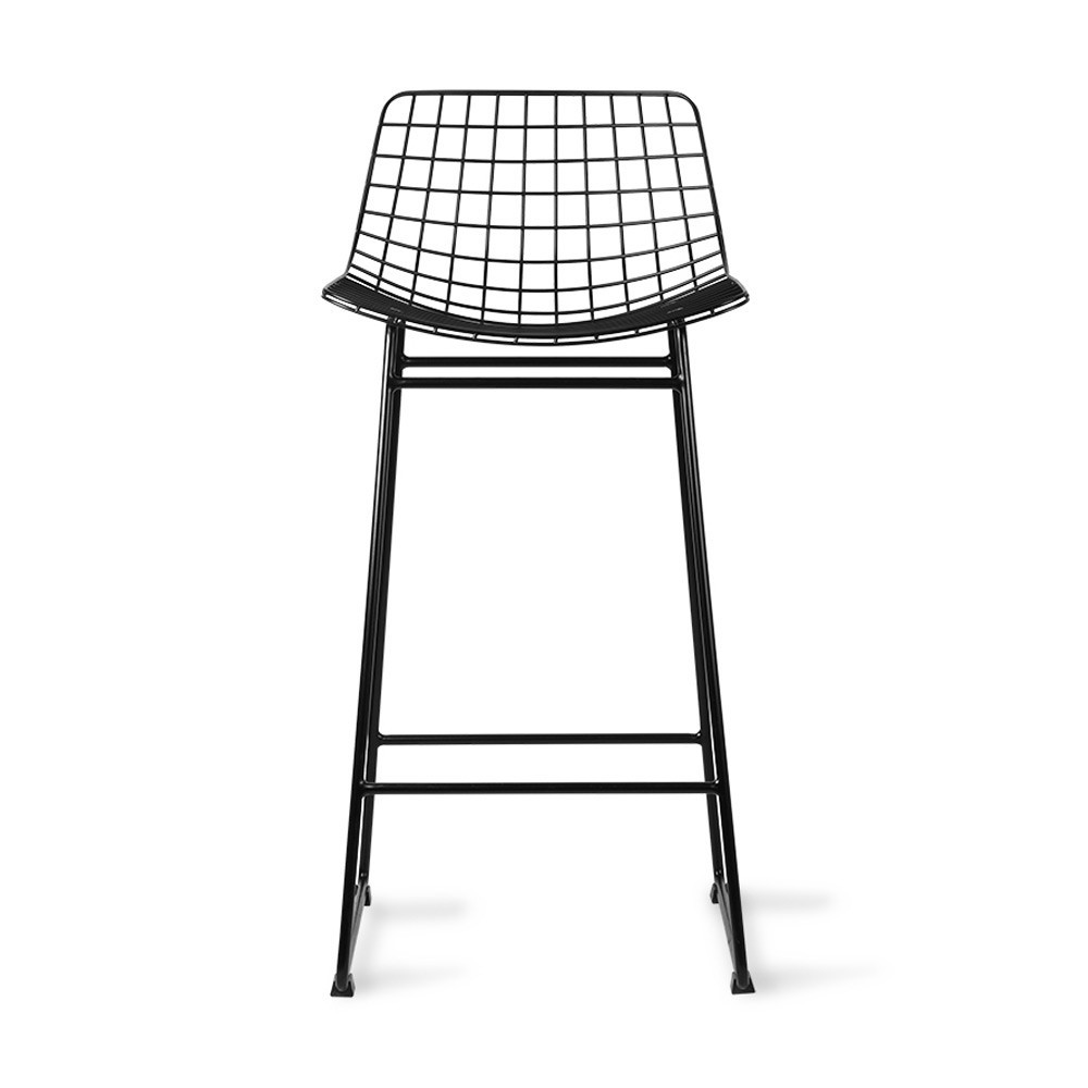 Wire bar stool black HKliving