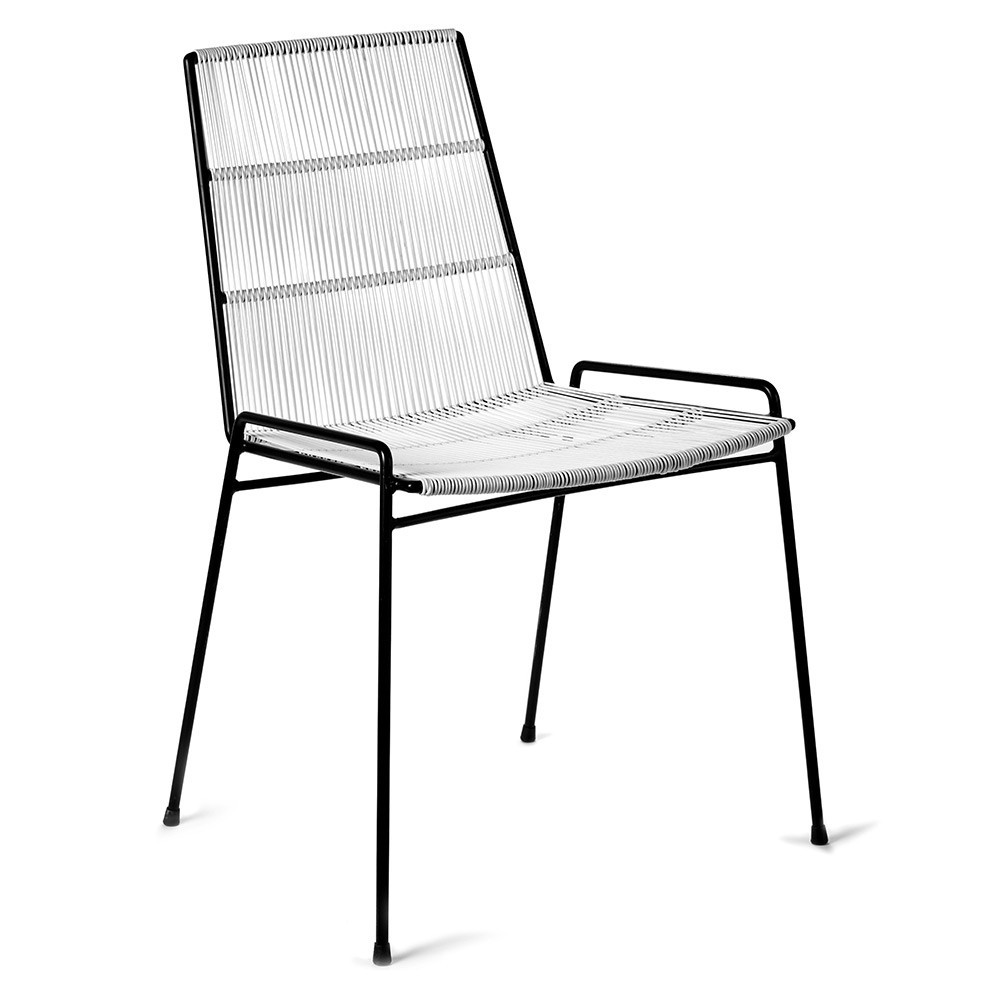 Abaco chair white & frame black (set of 2) Serax