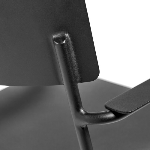 Chaise August noir avec accoudoirs Serax