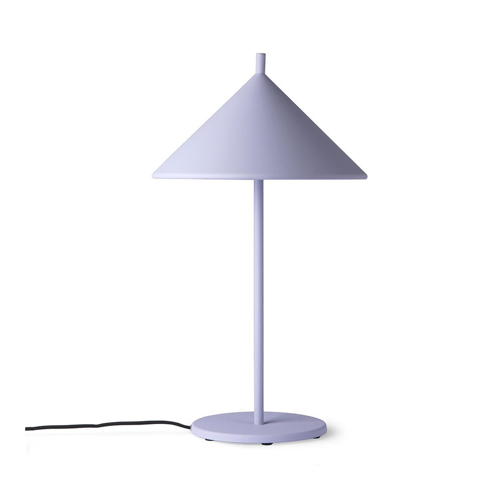 Metal triangle table lamp lilac HKliving