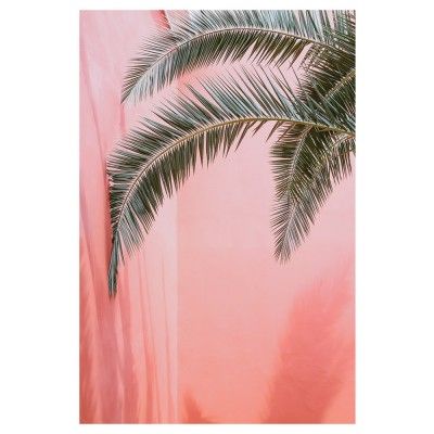 Palme auf rosa Plakat