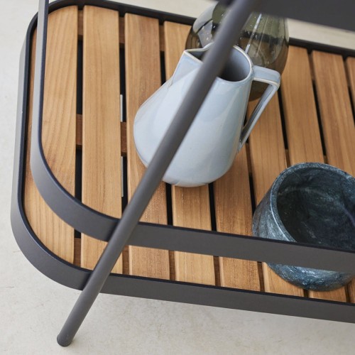 Carro con barra antivuelco gris Cane-line