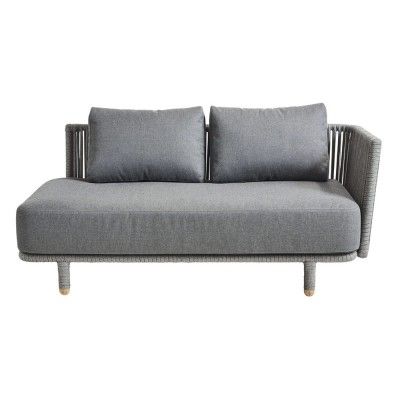 Momente linkes Eckmodul grau Cane-line Cane line