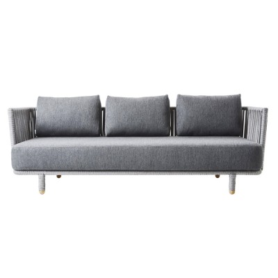 Moments 3-seater sofa grey Cane-Line 2