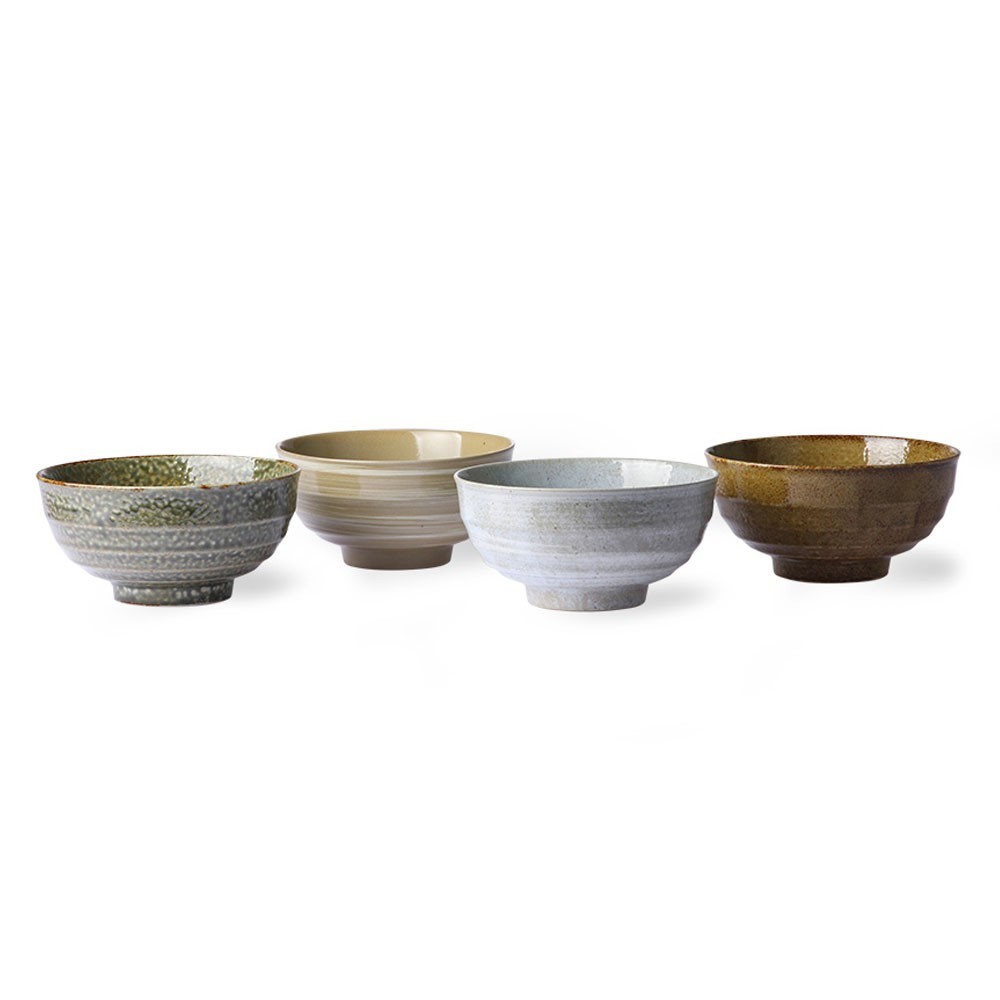 Noodle japanese bowls (set of 4) HKliving