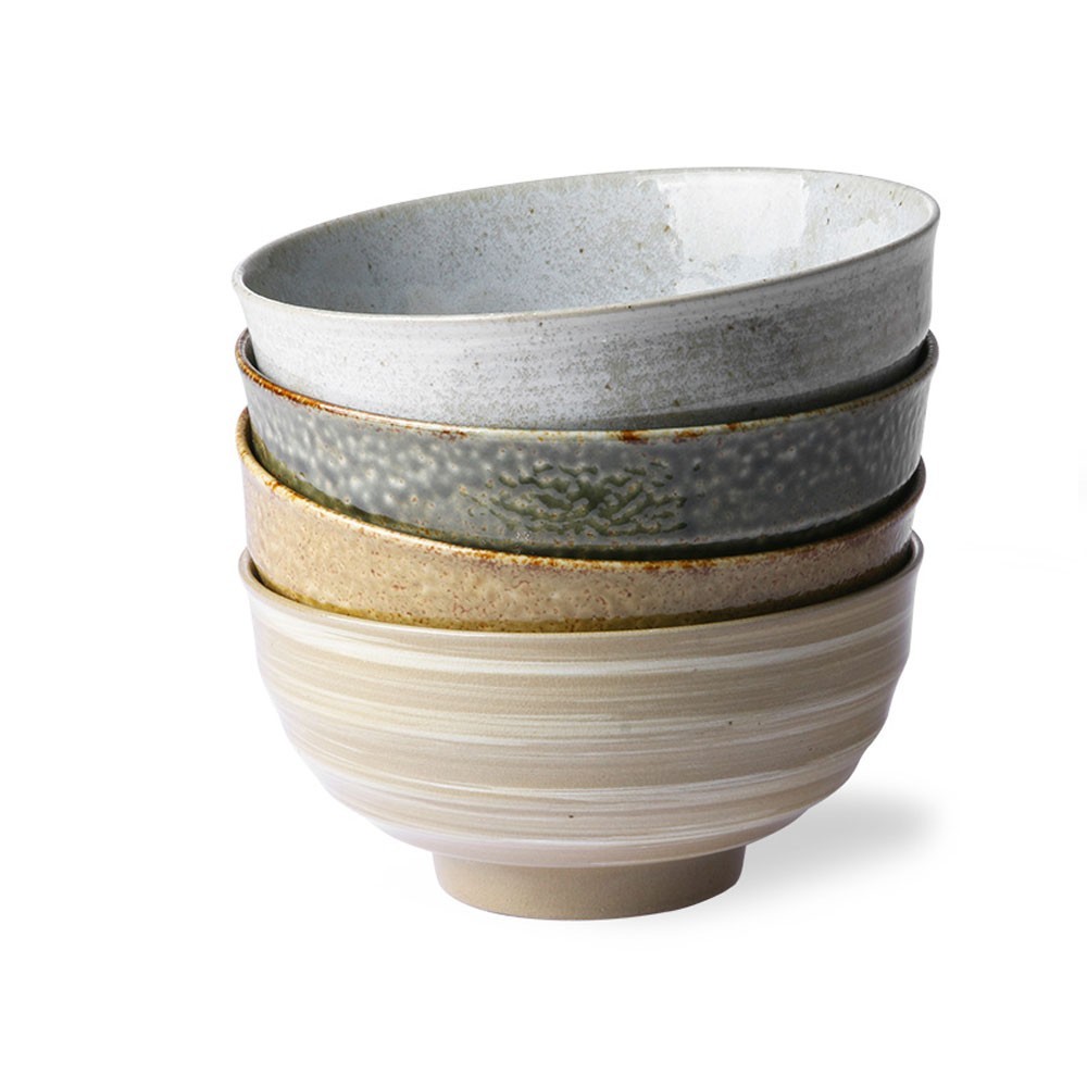 Noodle japanese bowls (set of 4) HKliving