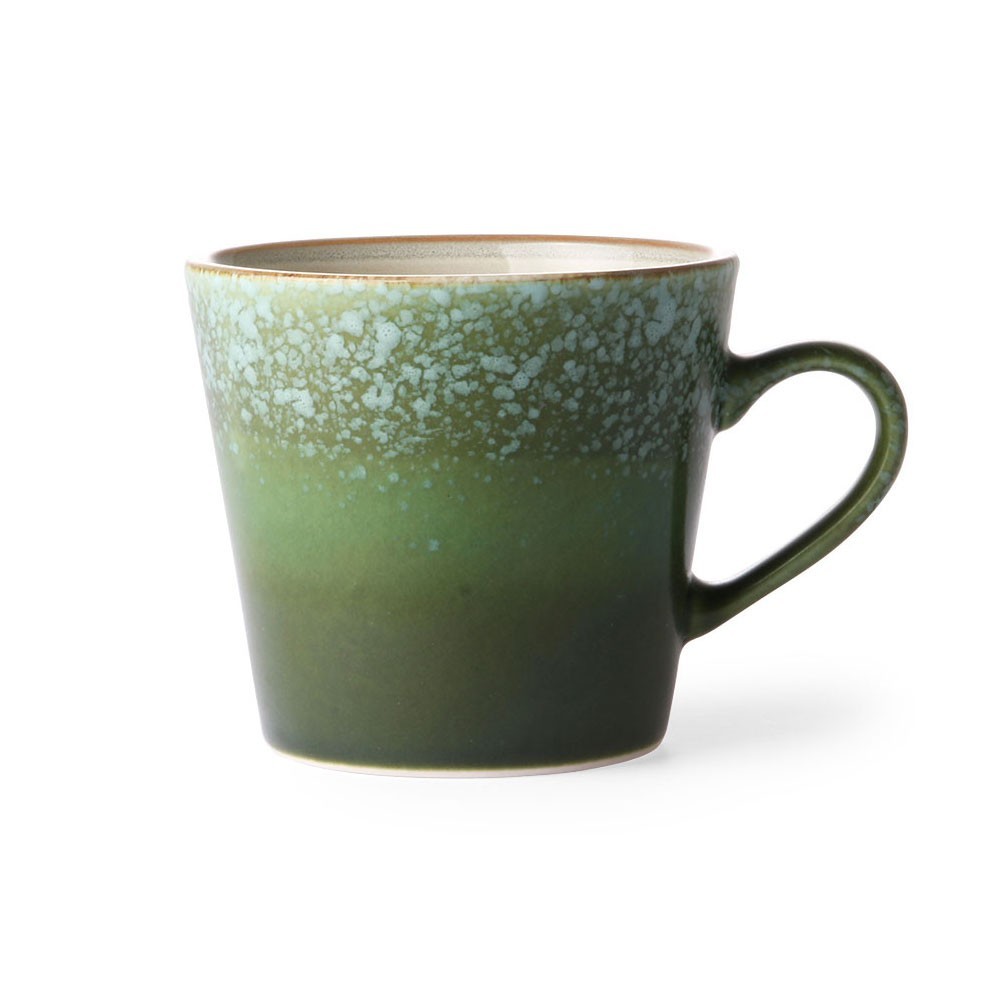Ceramic 70's cappuccino mug grass HKliving