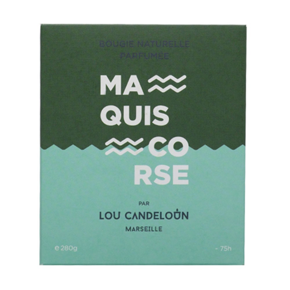 Bougie parfumée 120g Maquis Corse Lou Candeloun