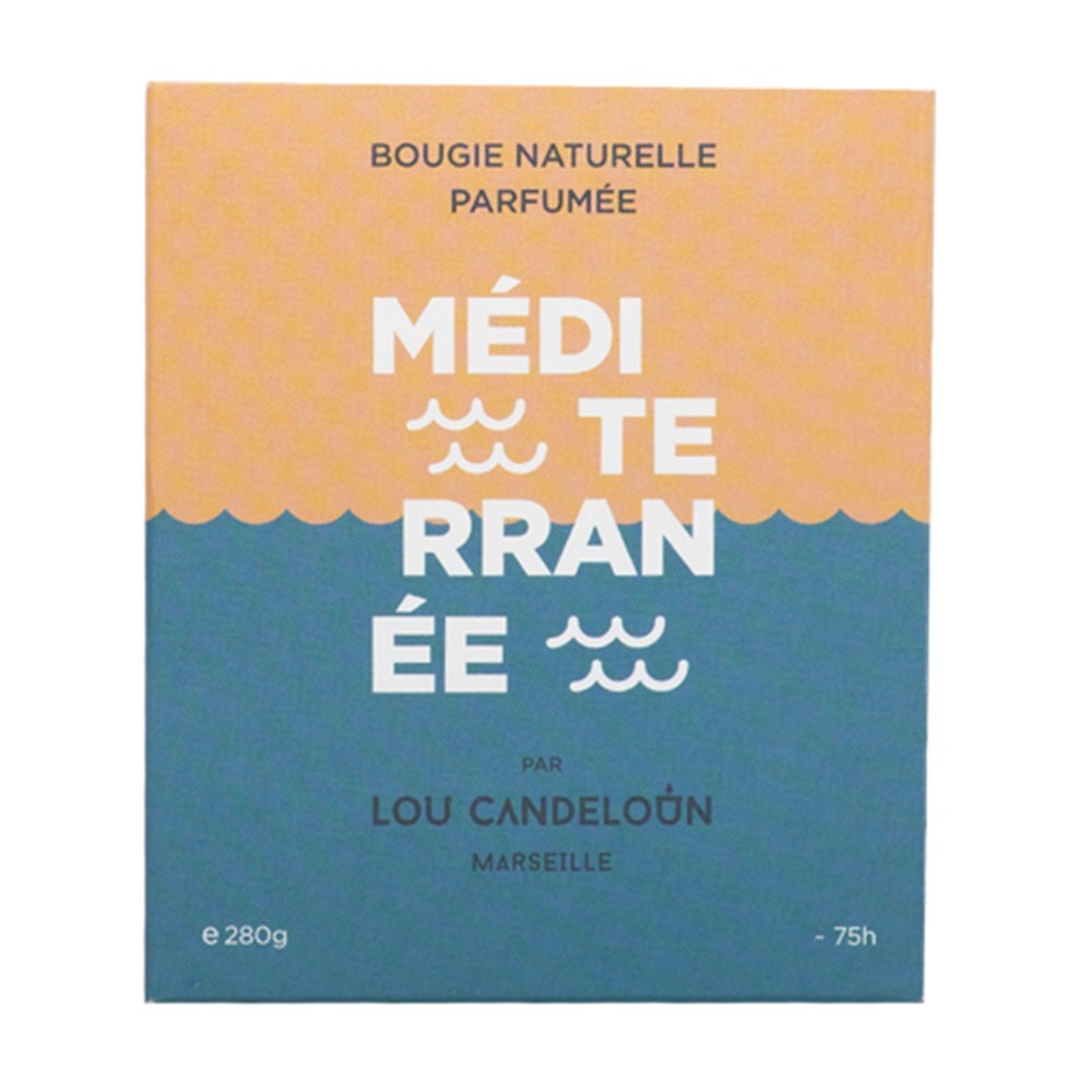 Bougie parfumée 280g Méditerranée Lou Candeloun