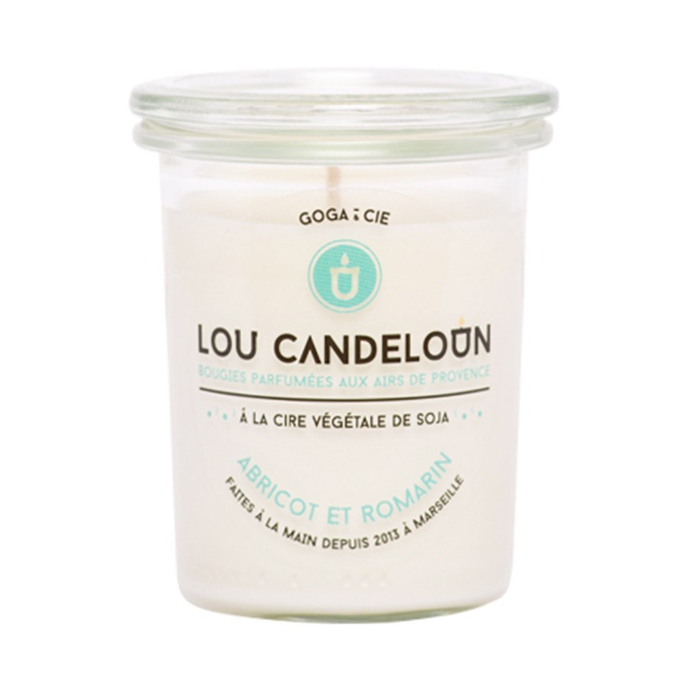 Scented candle 120g Apricot and rosemary Lou Candeloun