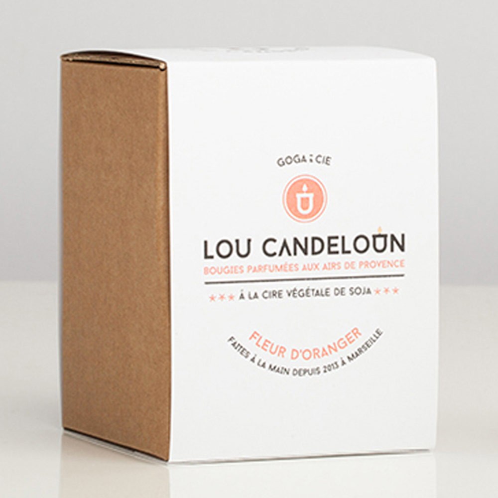Scented candle 120g Orange blossom Lou Candeloun