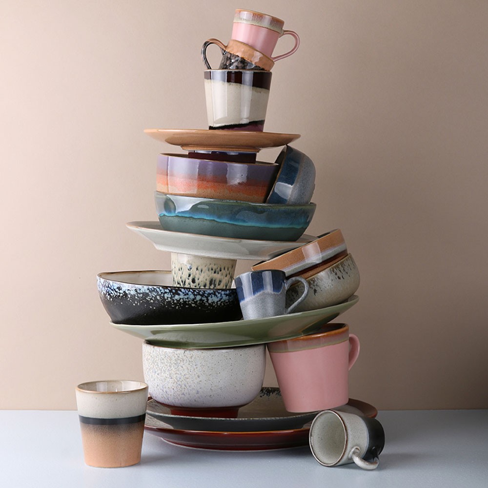Ceramic 70's bowls (set of 4) HKliving