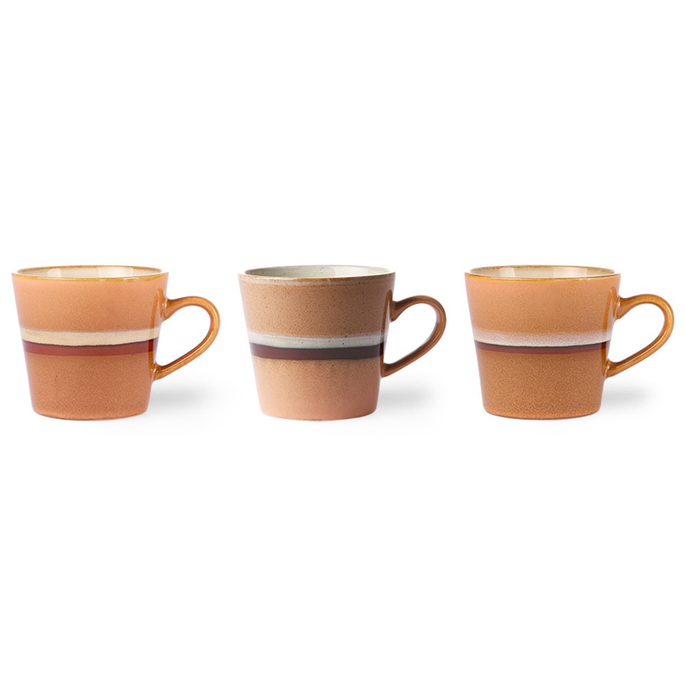 Ceramic 70's cappuccino mug stream HKliving