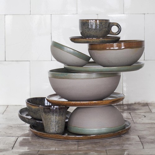 Cuenco de superficie L indi gris Ø23,5 cm Serax