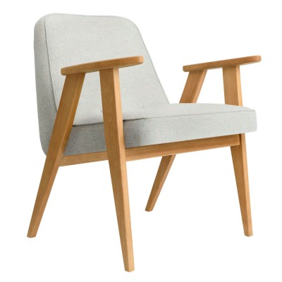 Fauteuil 366 Laine blanc & bleu 366 Concept 366 Concept