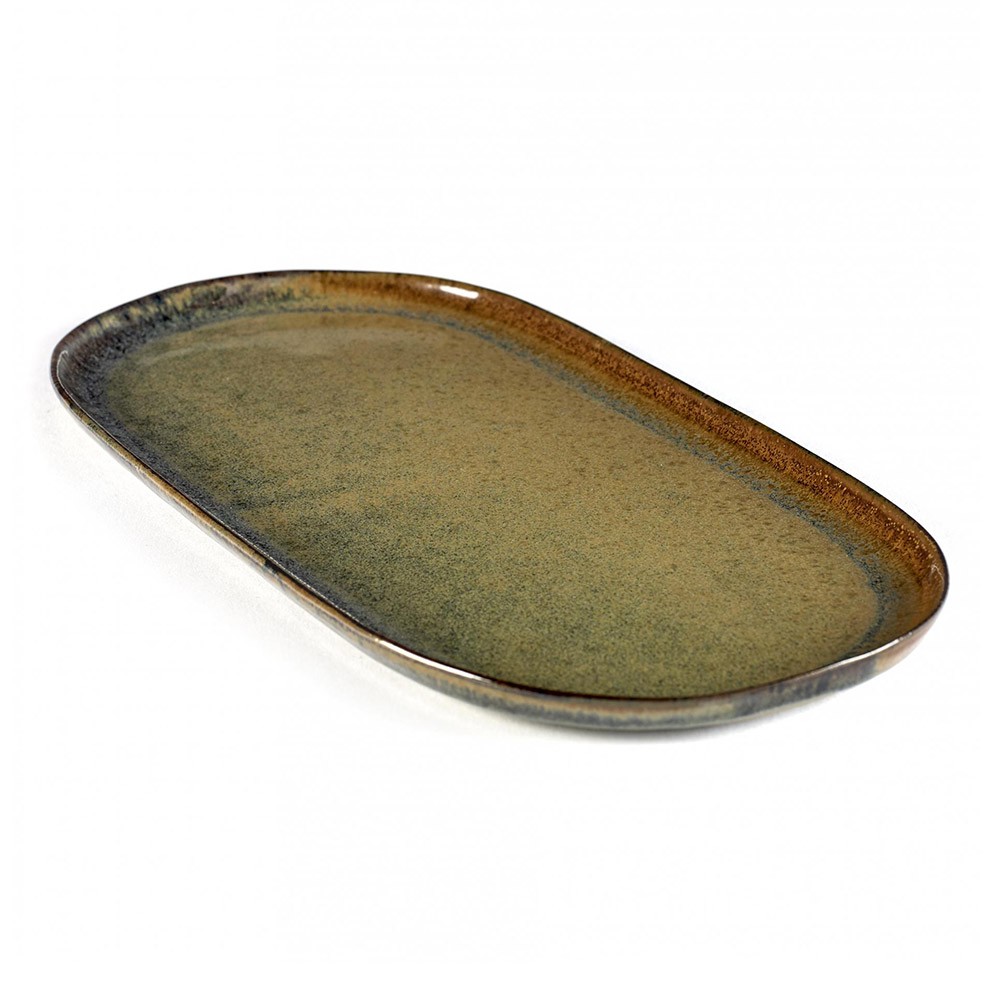 Oberfläche L Tapas Platte indi grau Serax