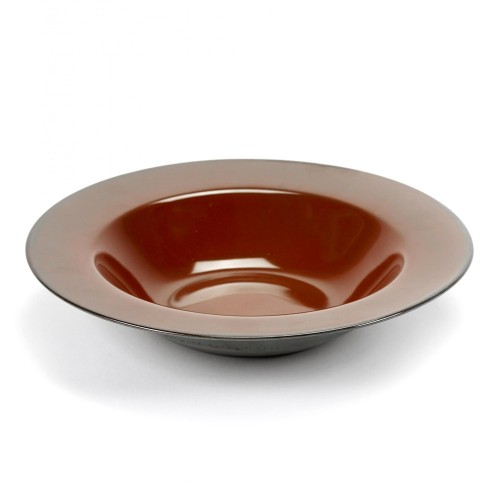 Piatto degustazione Terres de Rêves ruggine e blu fumé Ø27 cm Serax