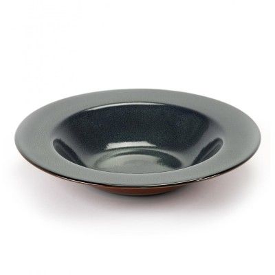 Plato degustación Terres de Rêves azul oscuro y óxido Ø27 cm Serax