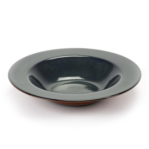 Assiette dégustation Terres de Rêves bleu foncé & rouille Ø27 cm Serax