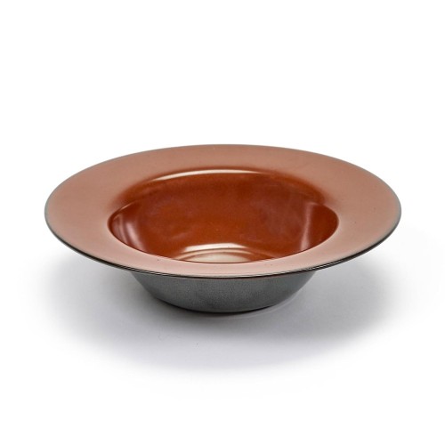 Plato de degustación Terres de Rêves azul óxido y ahumado Ø21 cm Serax