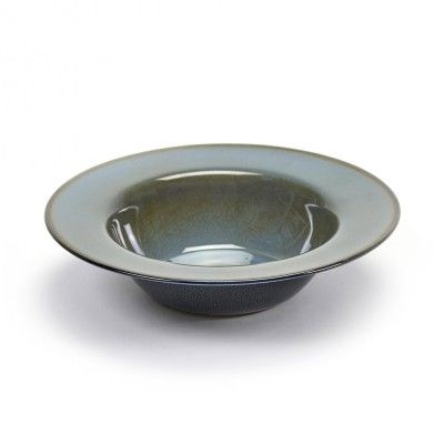 Plato degustación Terres de Rêves azul ahumado y azul oscuro Ø21 cm Serax