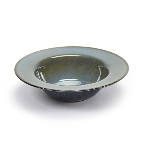 Terres de Rêves Verkostung Teller geräuchert blau & dunkelblau Ø21 cm Serax