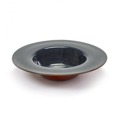 Plato degustación Terres de Rêves azul oscuro y óxido Ø21 cm Serax