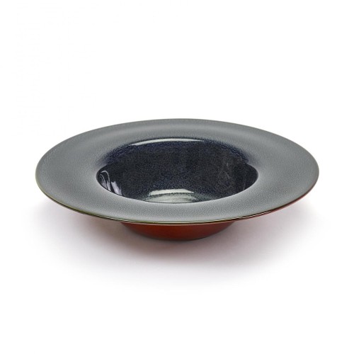 Assiette dégustation Terres de Rêves bleu foncé & rouille Ø21 cm Serax