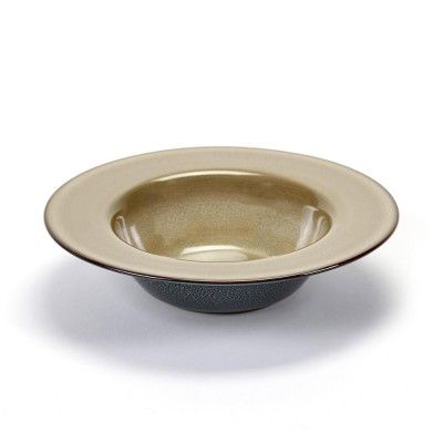 Plato de degustación Terres de Rêves gris y azul oscuro Ø21 cm Serax