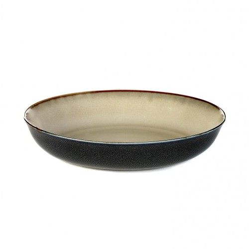 Assiette creuse S Terres de Rêves gris & bleu foncé Ø17 cm Serax