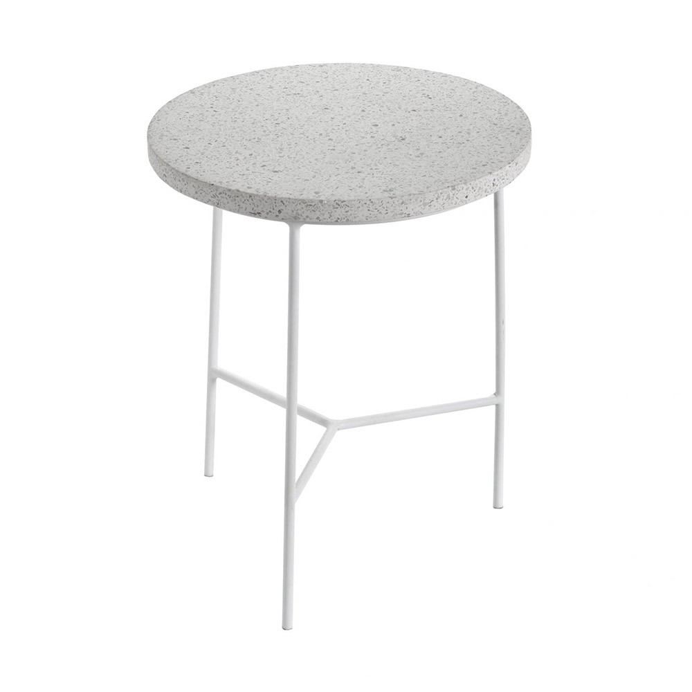 Side table white & terrazzo Ø30 cm Serax