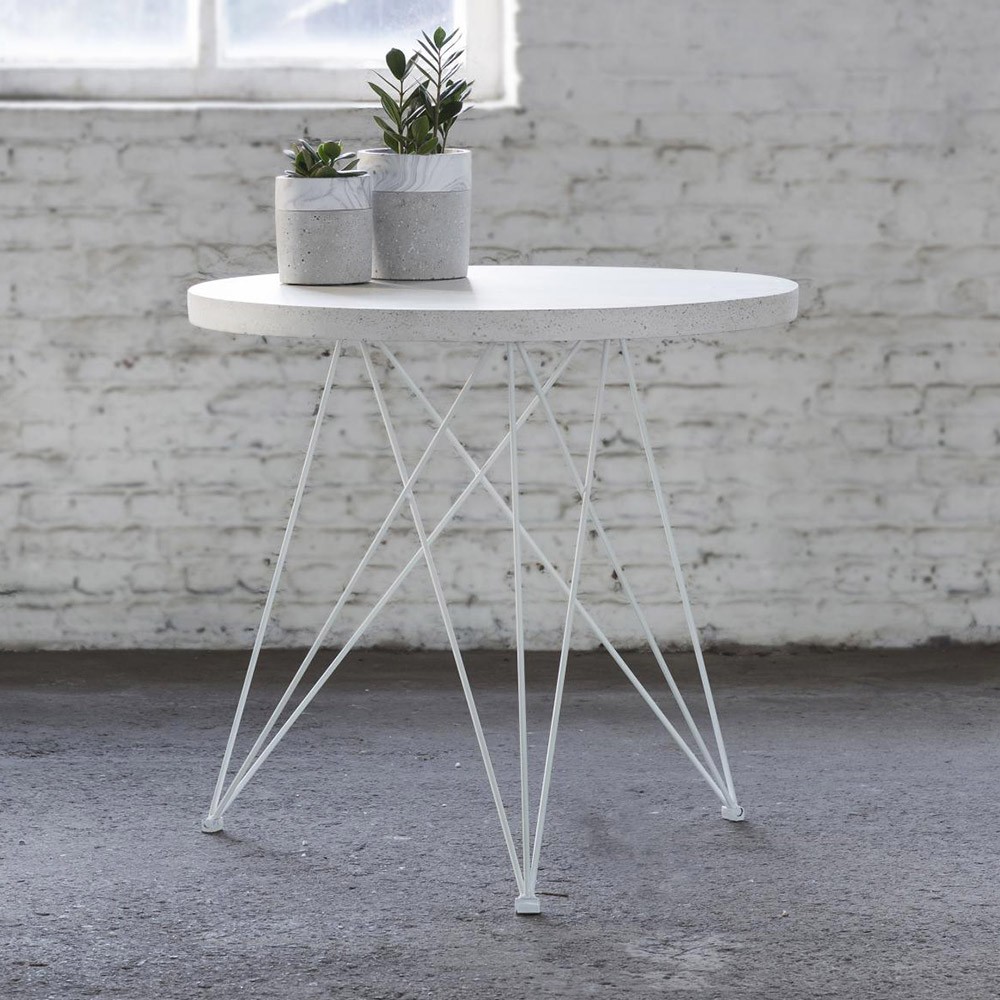 Bistrot dining table terrazzo white Serax