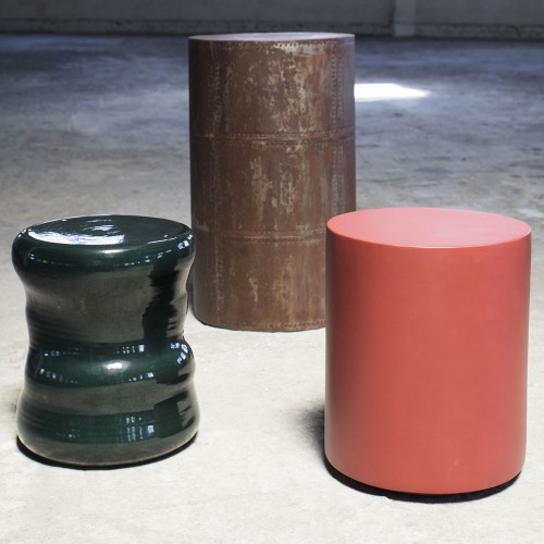 Tabouret organique vert Marie Serax