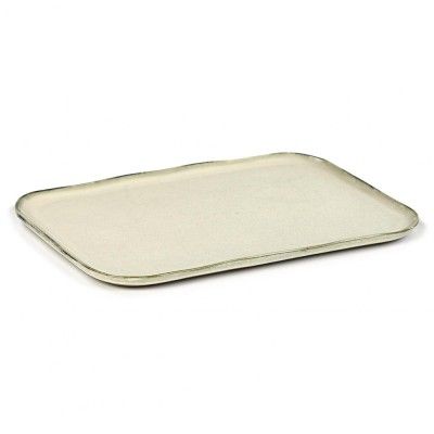 Piatto rettangolare Merci n ° 1 XL bianco sporco Serax