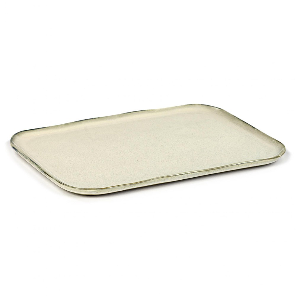 Rectangular plate Merci n°1 XL off-white Serax