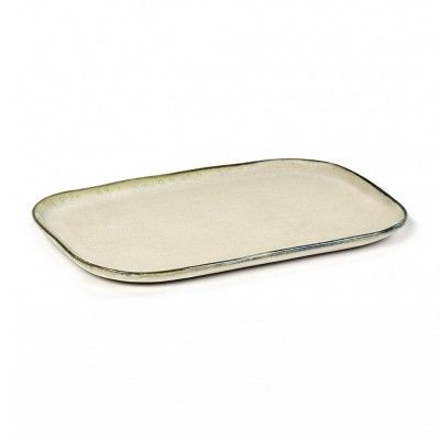 Assiette rectangulaire Merci n°2 L blanc cassé Serax