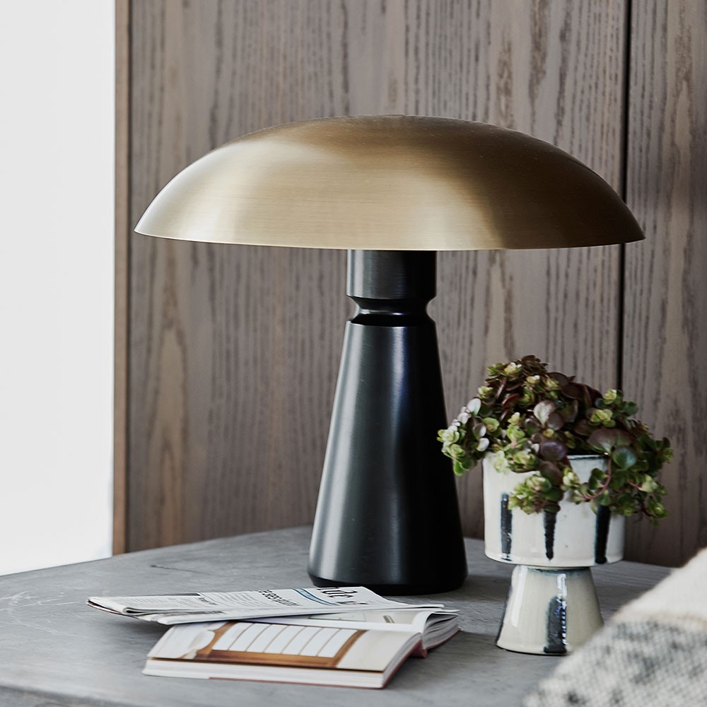Thane table lamp black & brass House Doctor