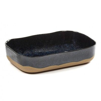 Merci diep bord n ° 5 L donkerblauw Serax