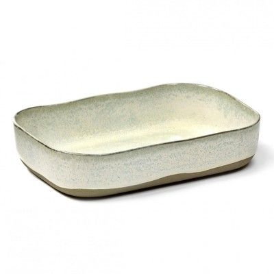 Piatto fondo Merci n ° 5 L bianco sporco Serax