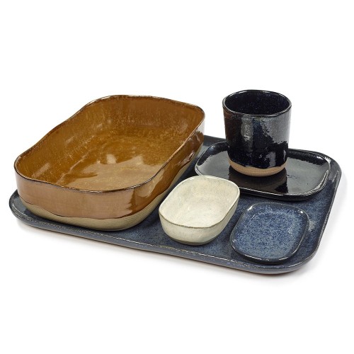 Deep plate Merci n°6 M off-white Serax