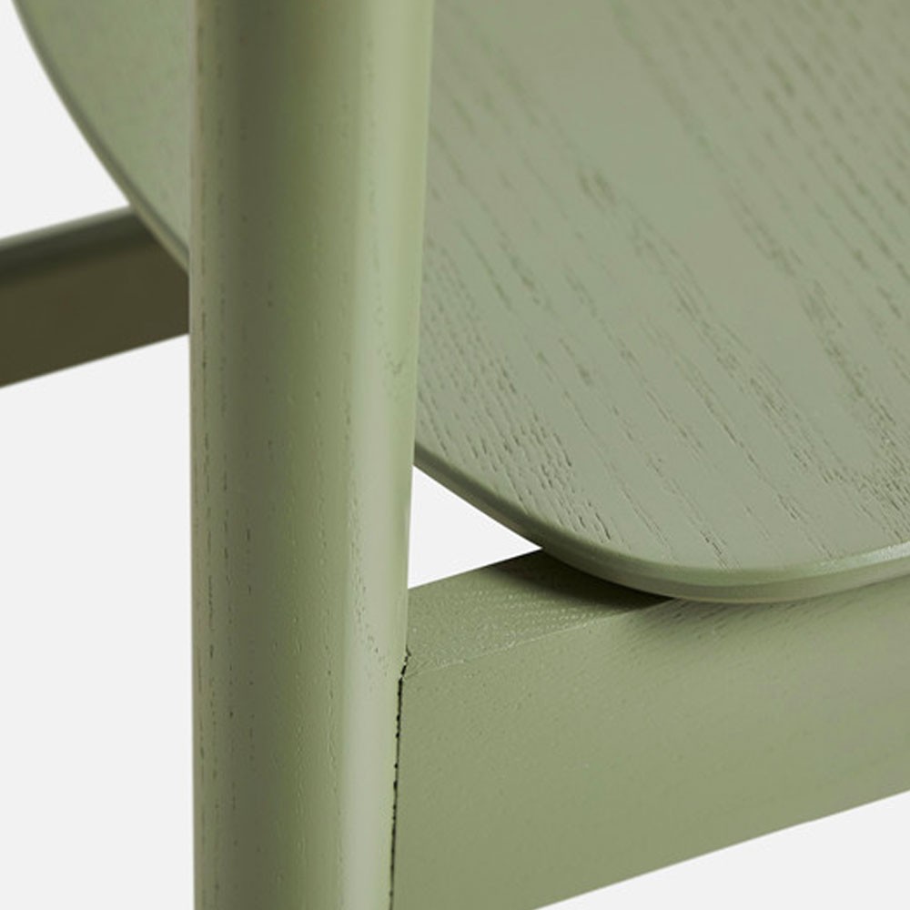Pause dining chair 2.0 olive green painted ash Woud