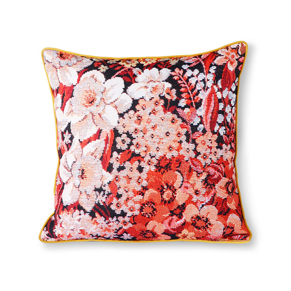 Printed floral cushion coloured HKliving