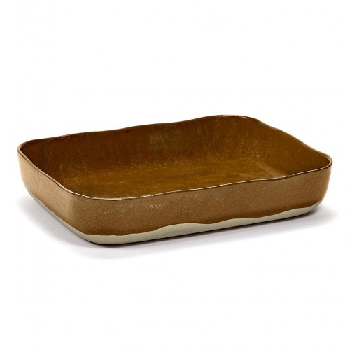 Fuente de horno merci n ° 10 marrón ocre Serax