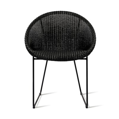 Joe dining chair black sled base Vincent Sheppard