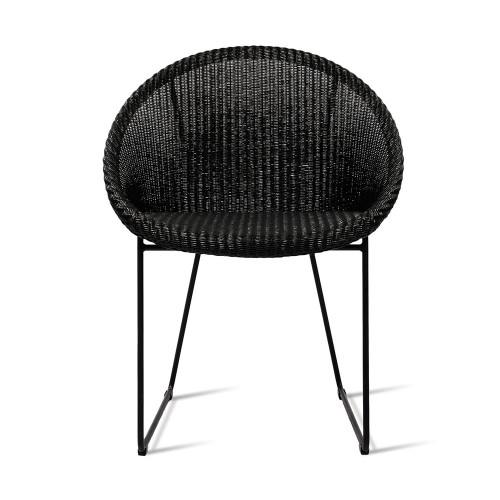 Joe dining chair black sled base Vincent Sheppard