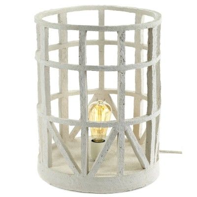 Beige Pappmaché Tischlampe L. Serax Serax