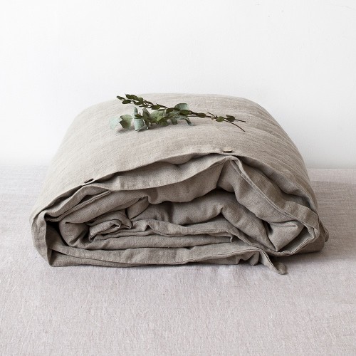 Melange washed linen duvet cover Linen Tales