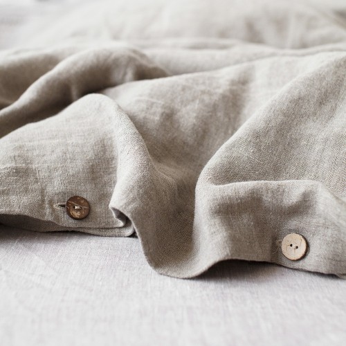 Bettbezug aus Melange-Leinen Linen Tales