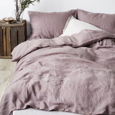 Housse de couette en lin Rose cendré Linen Tales 2