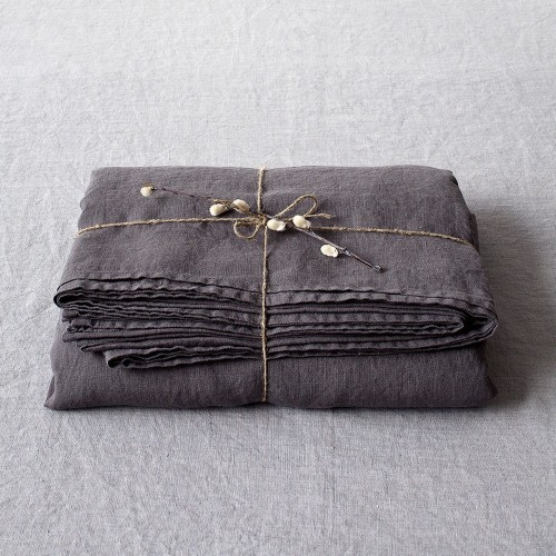 Linnen laken Donkergrijs Linen Tales